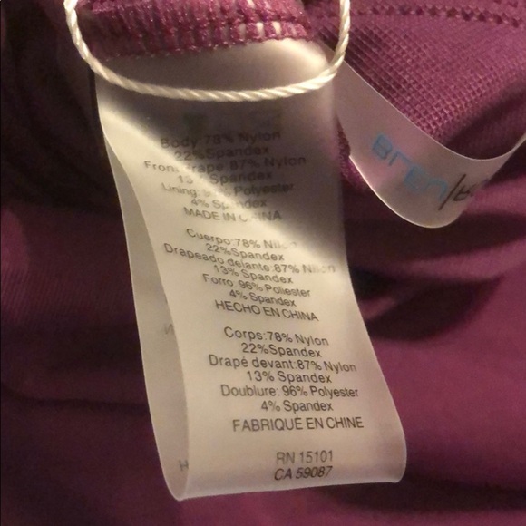 BLEU Rod Beattie Wine Go For Gold One Piece Swim - Picture 5 of 5